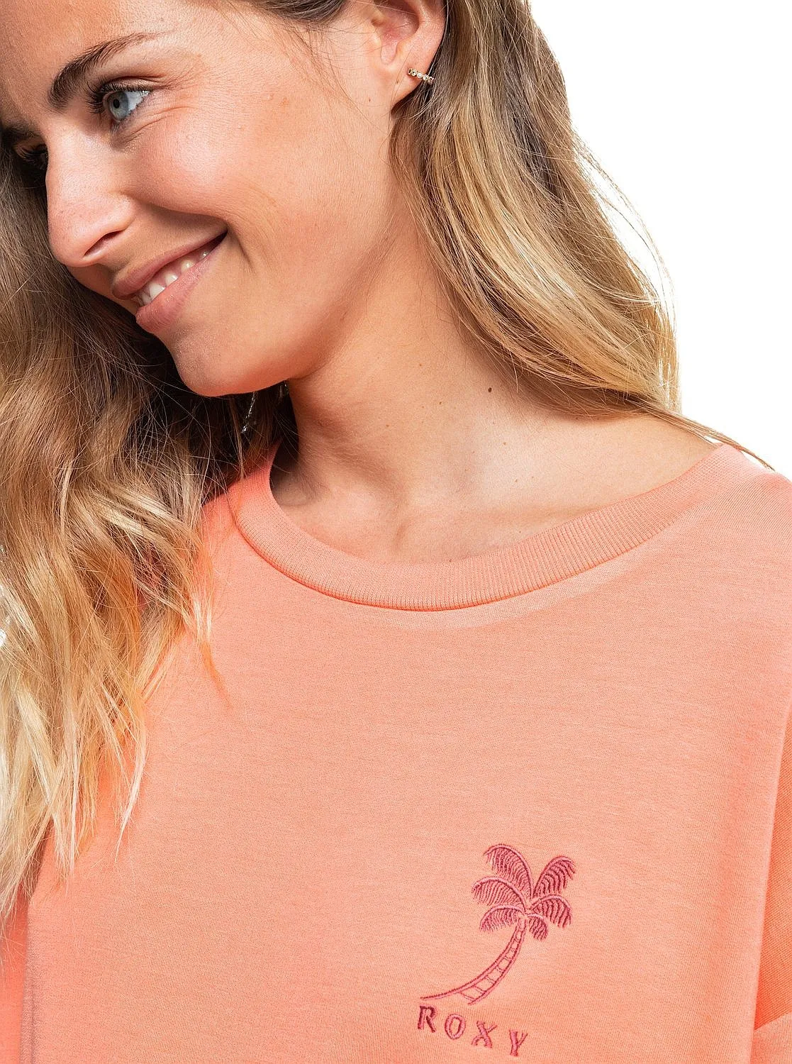 SUDADERA ROXY SURFING BY MOONLIGHT C  MHF0/FUSION CORAL  WOMEN´S