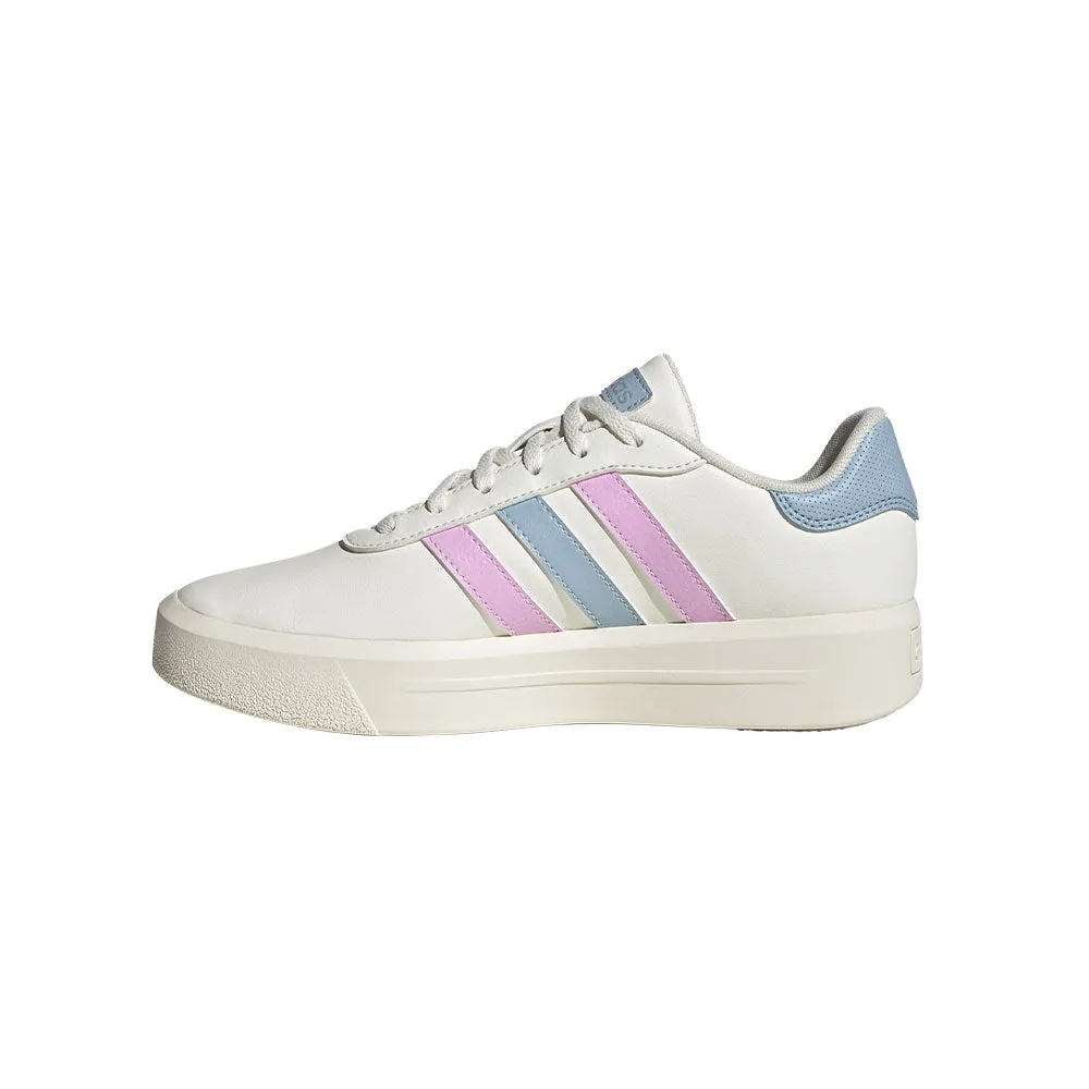 TENIS MUJER ADIDAS COURT PLATFORM   BLANCO