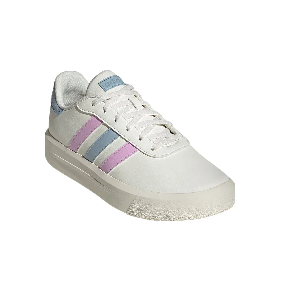 TENIS MUJER ADIDAS COURT PLATFORM   BLANCO