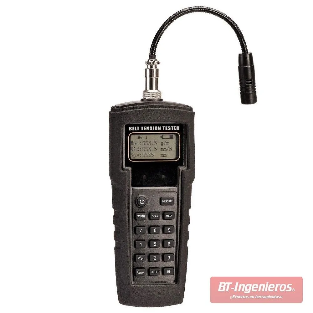 TENSIóMETRO DE CORREAS DIGITAL POR FRECUENCIA. 10600 HZ   PIRAMIDE PRO®