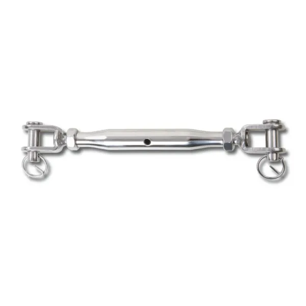 Tensor de dos horquillas, cuerpo de tubo, de acero inoxidable AISI 316