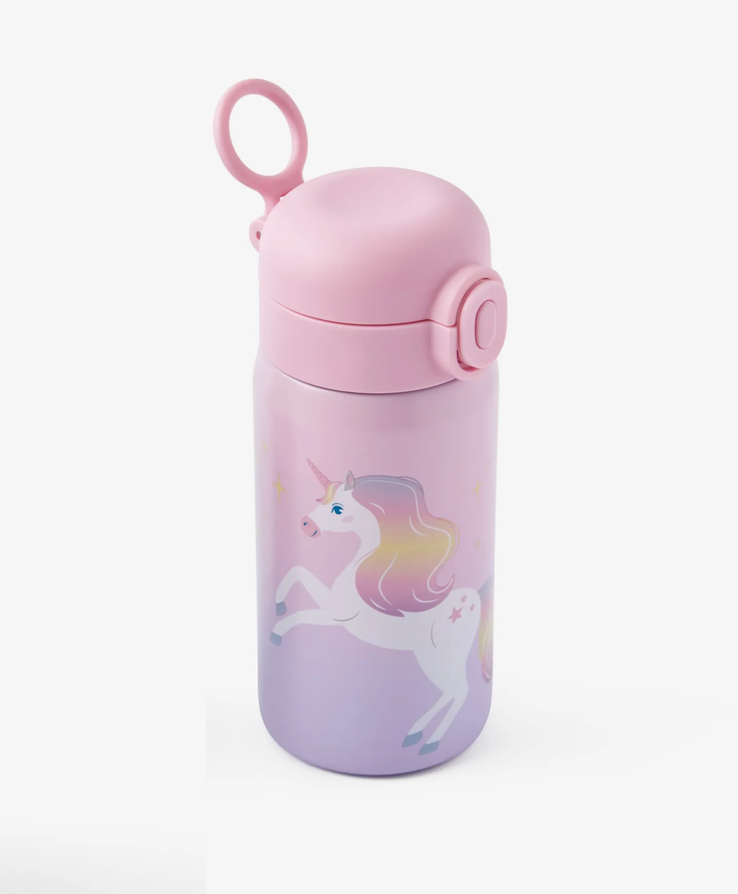 Termo rosa con pajita