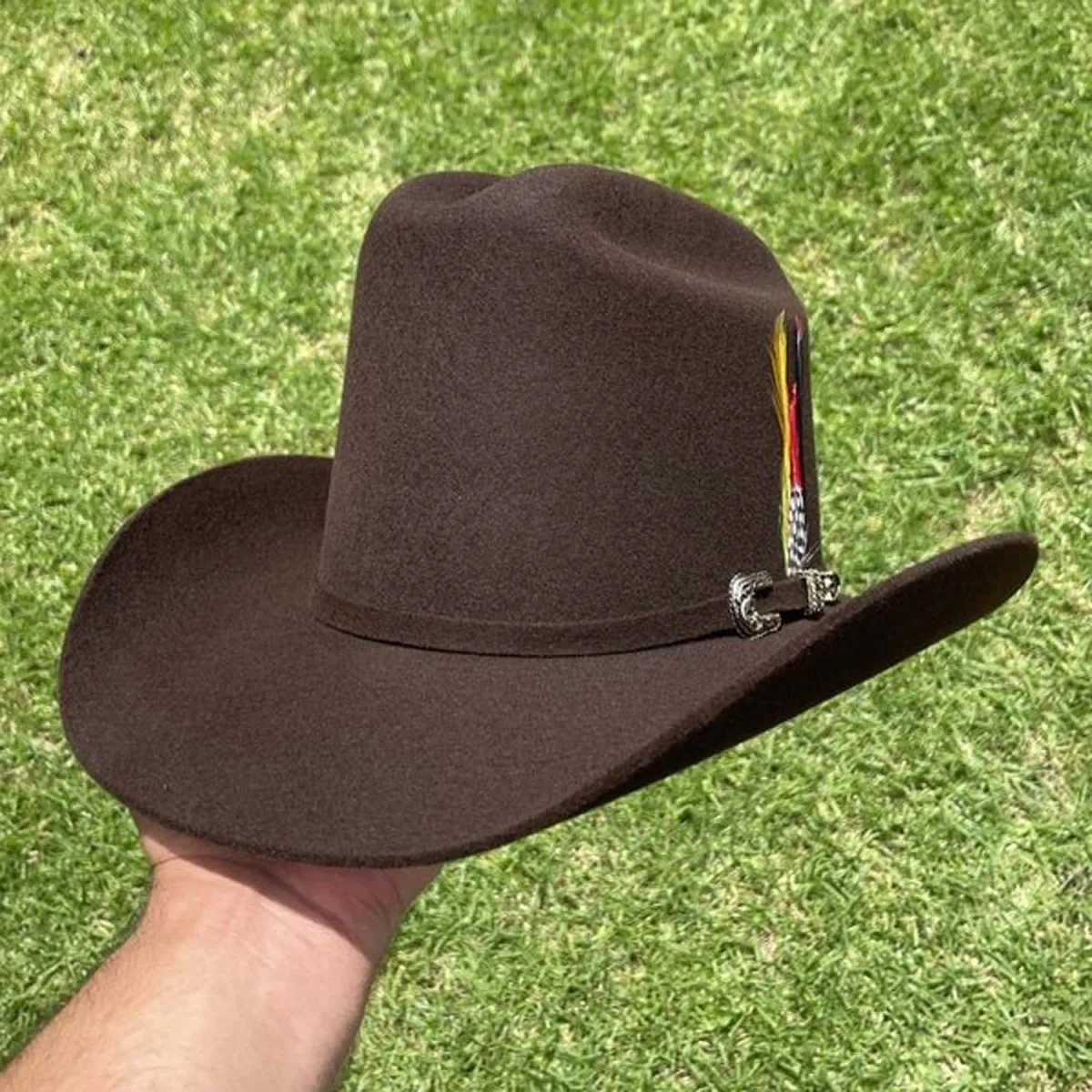 Texana Tombstone Los Dos Carnales 20X Copa Alta Color Chocolate