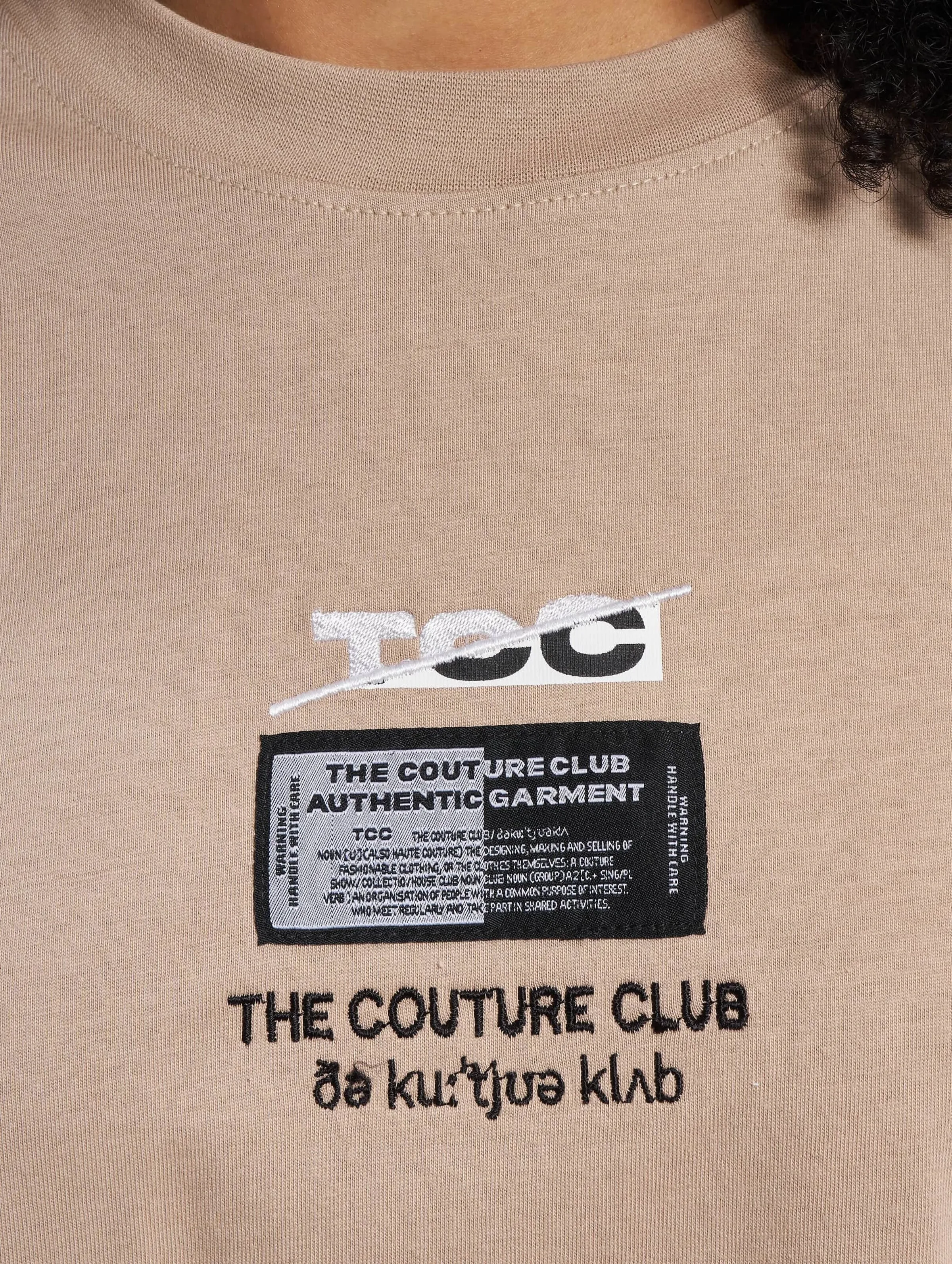 The Couture Club Graphic Back Print Oversized