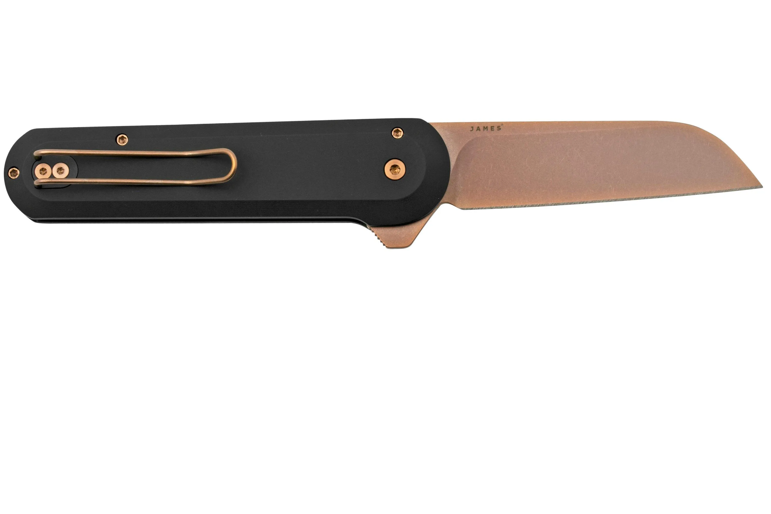 THE JAMES BRAND THE WELLS KN12318600 MAGNACUT ROSE GOLD, BLACK ALUMINUM, NAVAJA