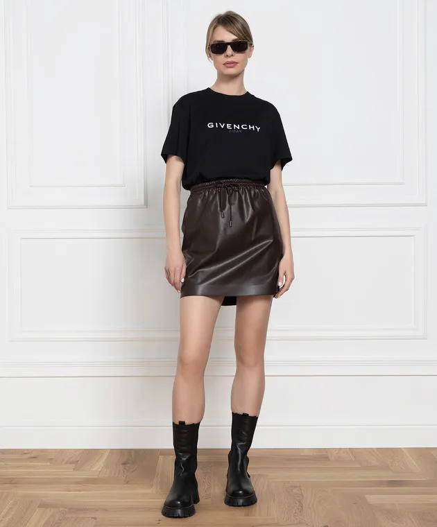 Theory Brown mini skirt