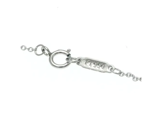 Tiffany & Co Collar de diamante cruzado Tiffany Small Plata 