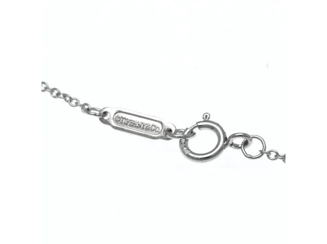Tiffany & Co Collar de diamante cruzado Tiffany Small Plata 