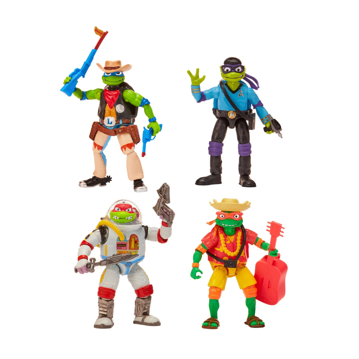 Tmnt Movie Pack de 4 Figuras
