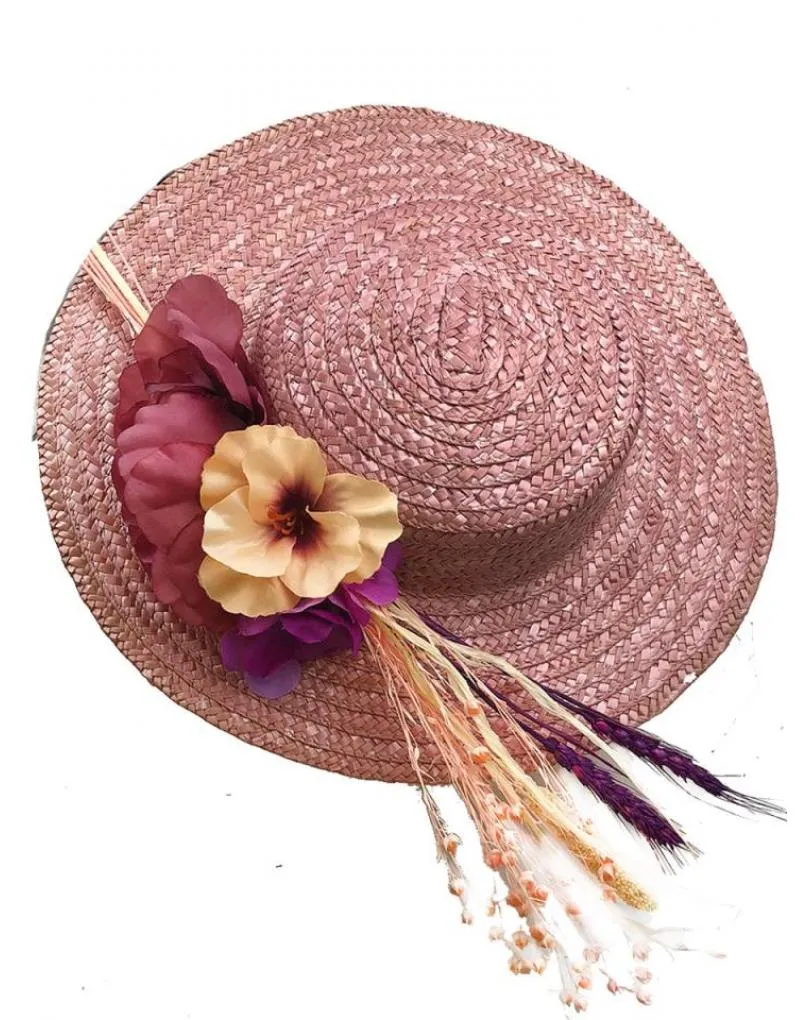 TOCADOS ROSAS PARA BODAS CANOTIER CON PRECIOSAS FLORES A TONO