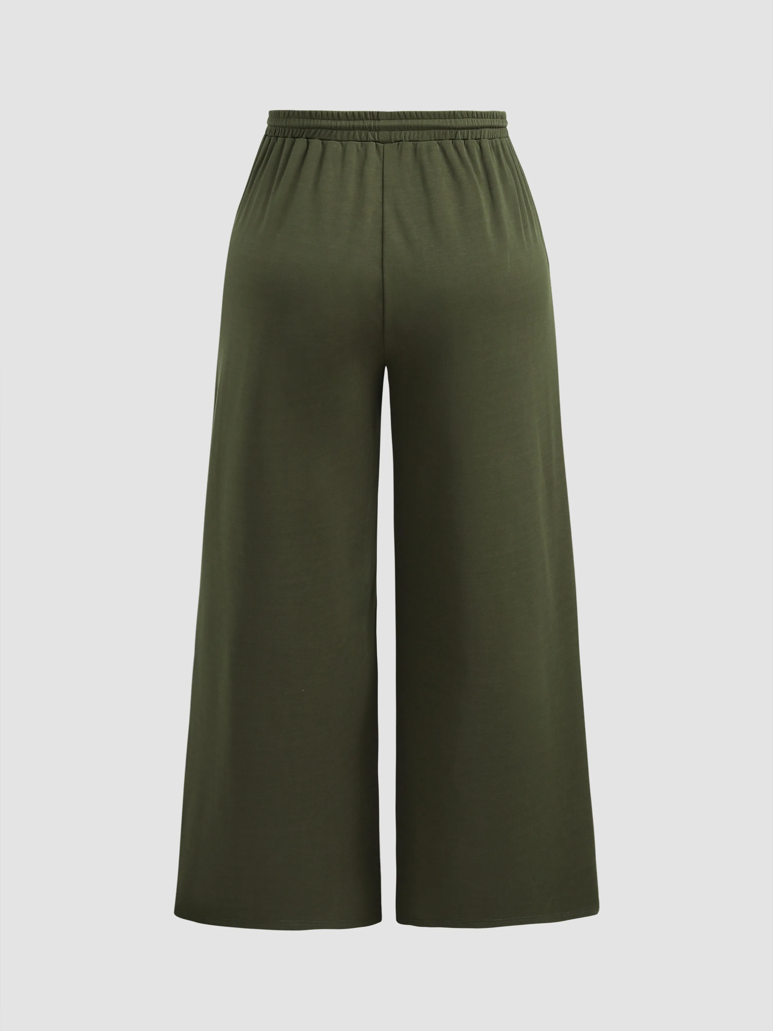  Top de Tirantes con Puntada y Pantalón con Cintura Elástica Curvy