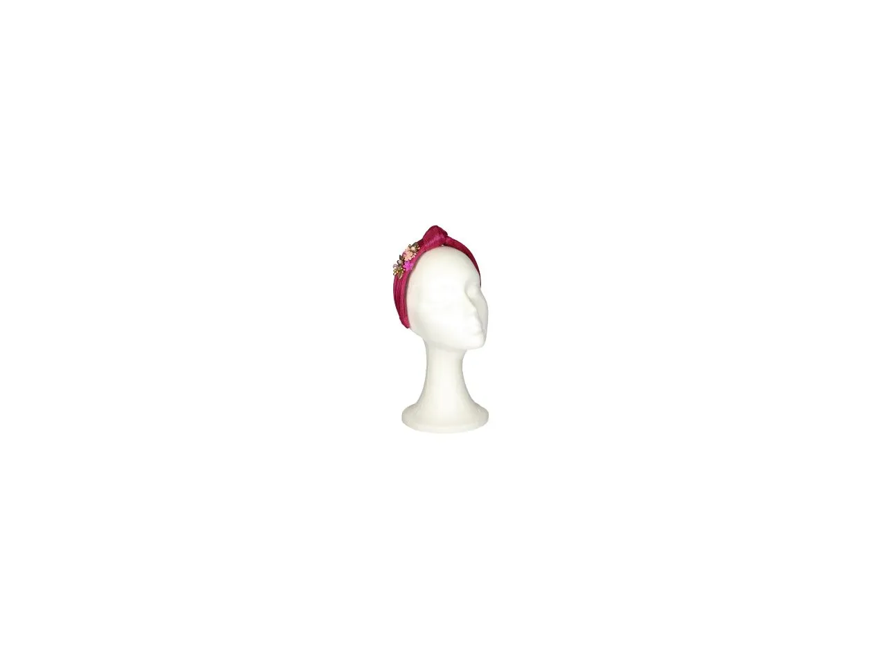 Turbante Tejido Buganvilla Flores Porcelana