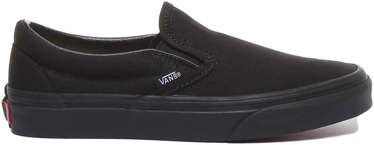 Vans Zapatillas deportivas clásicas para mujer en negro blanco