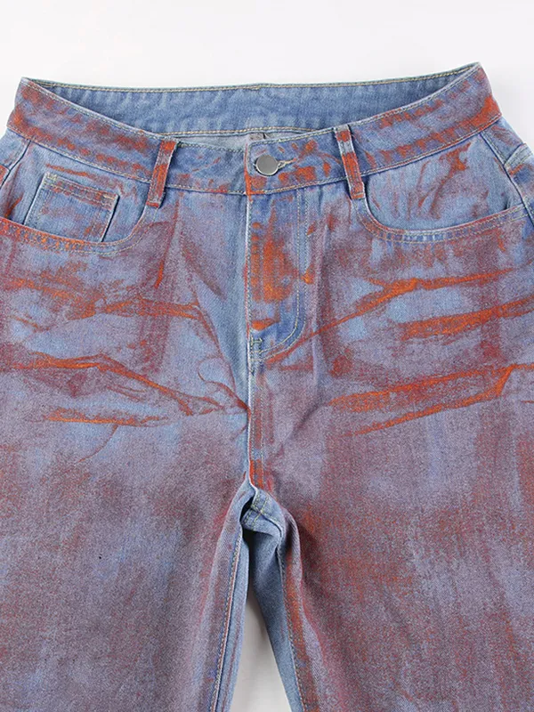 VAQUEROS ESTILO BOYFRIEND CON EFECTO TIEDYE Y LAVADO CALLEJERO