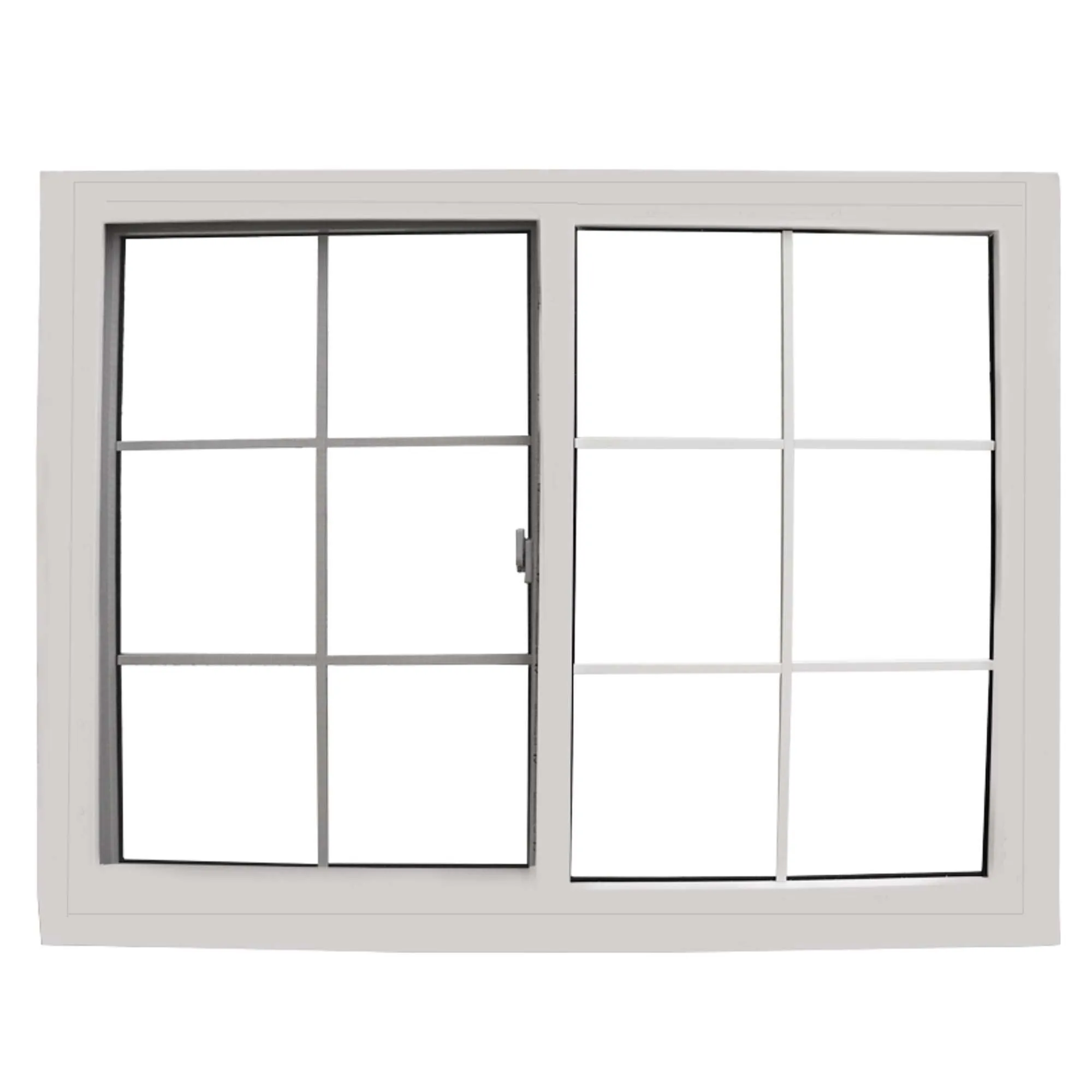 Ventana Francesa De PVC 1.2x1.5 Metros