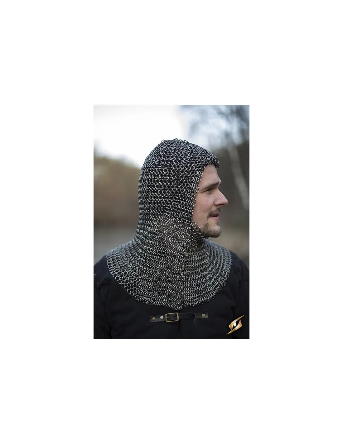 Verdugo de malla modelo Alaric, acabado acero