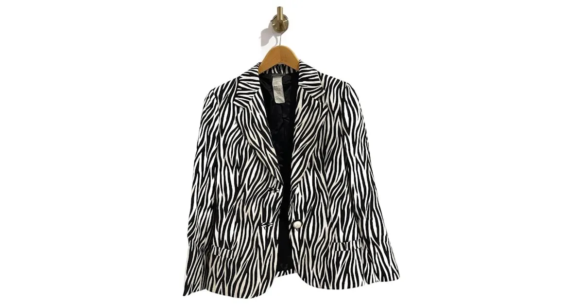 VERSACE Chaquetas T.Lana XS Internacional Negro 
