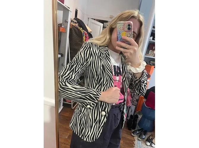 VERSACE Chaquetas T.Lana XS Internacional Negro 