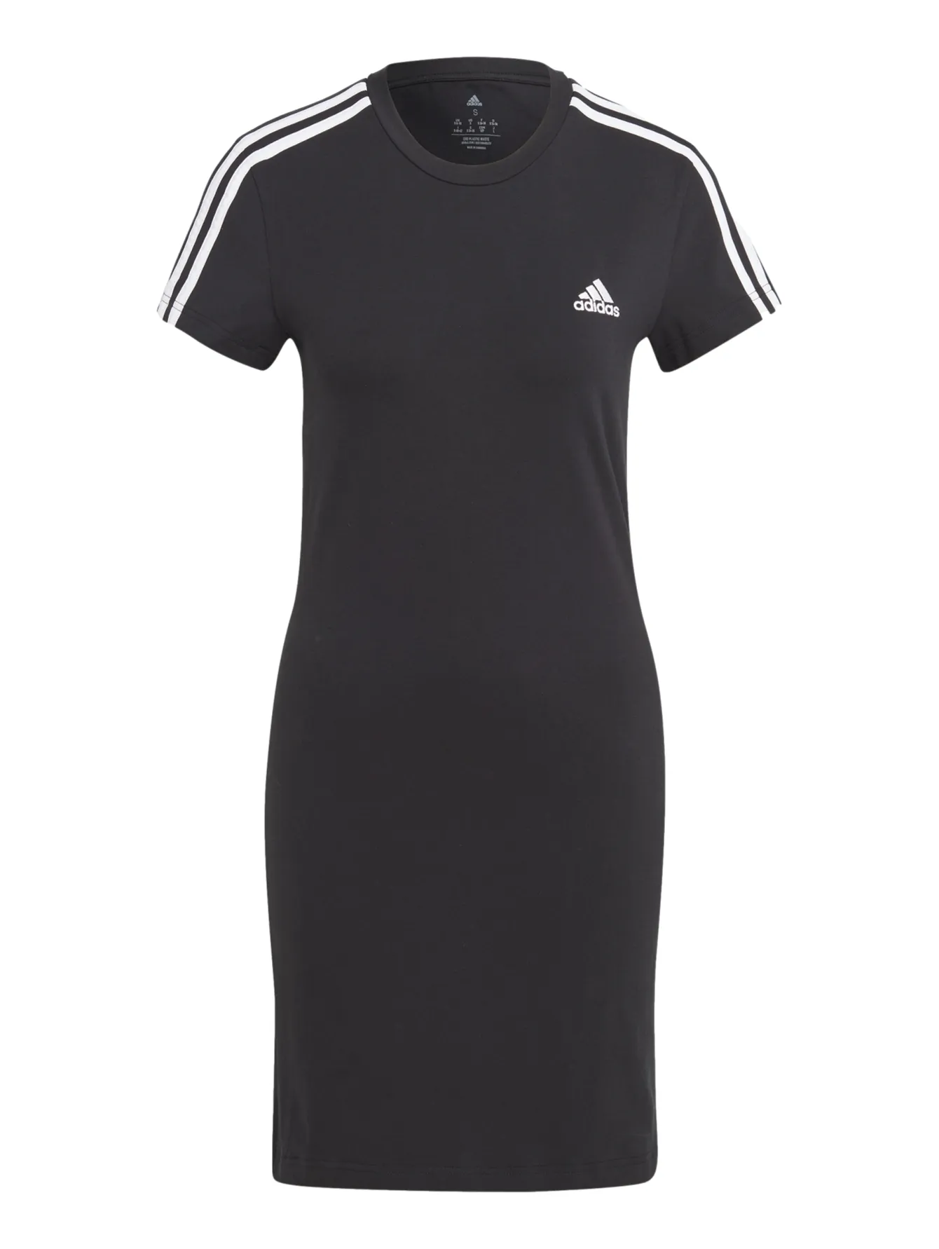 Vestido Adidas 3 Stripes Negro Para Mujer