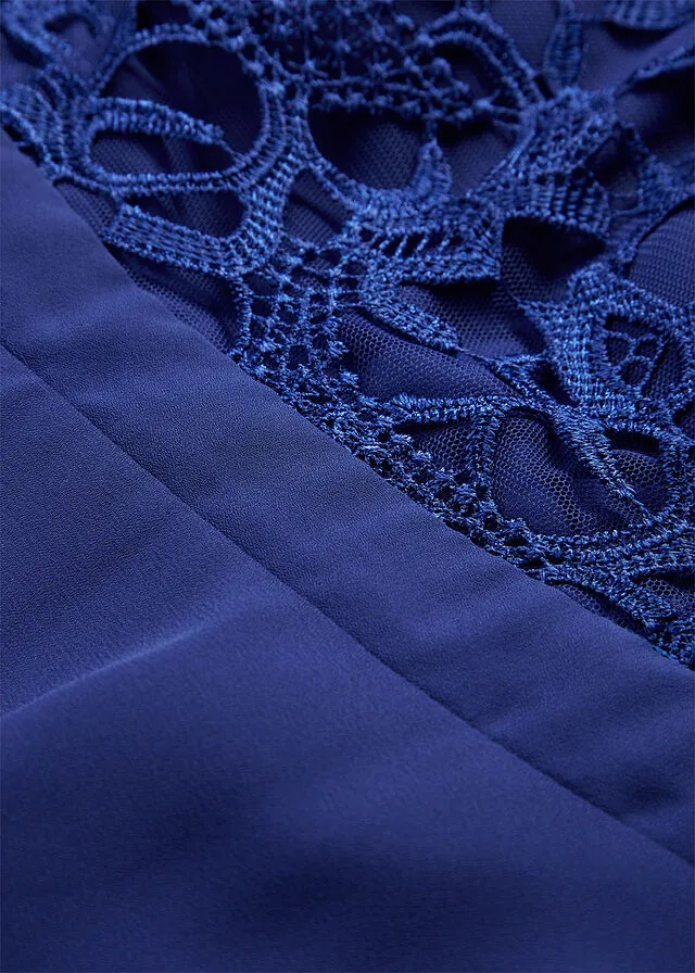 Vestido con encaje Azul zafiro
