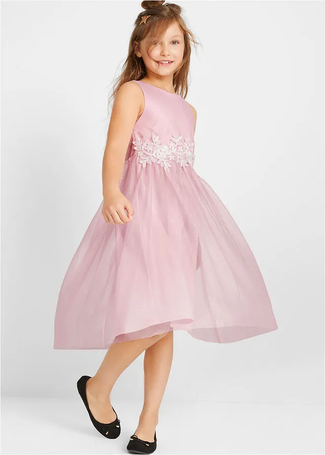 VESTIDO DE FIESTA PARA NIñAS ROSABLANCO