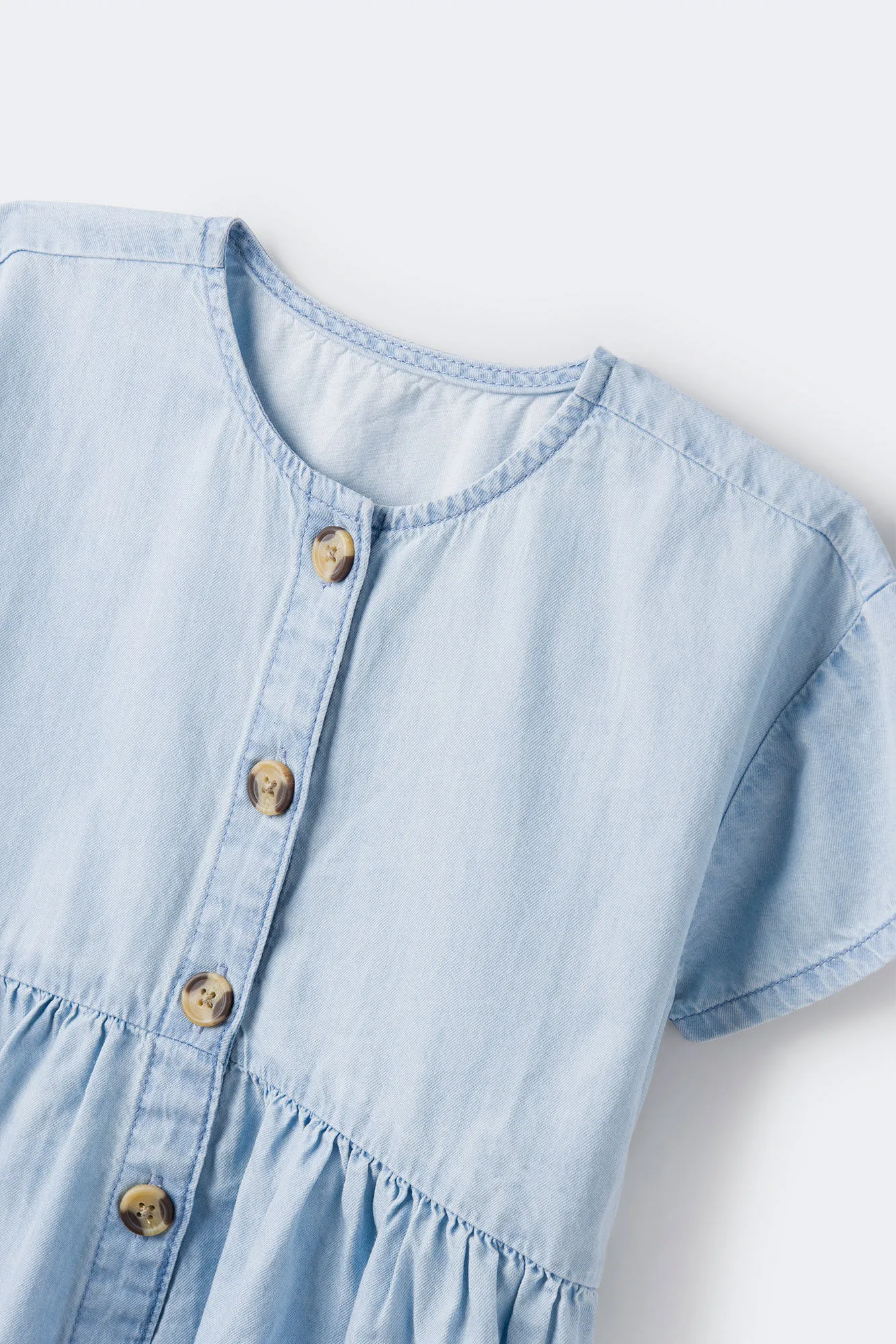 Vestido denim ligero niña