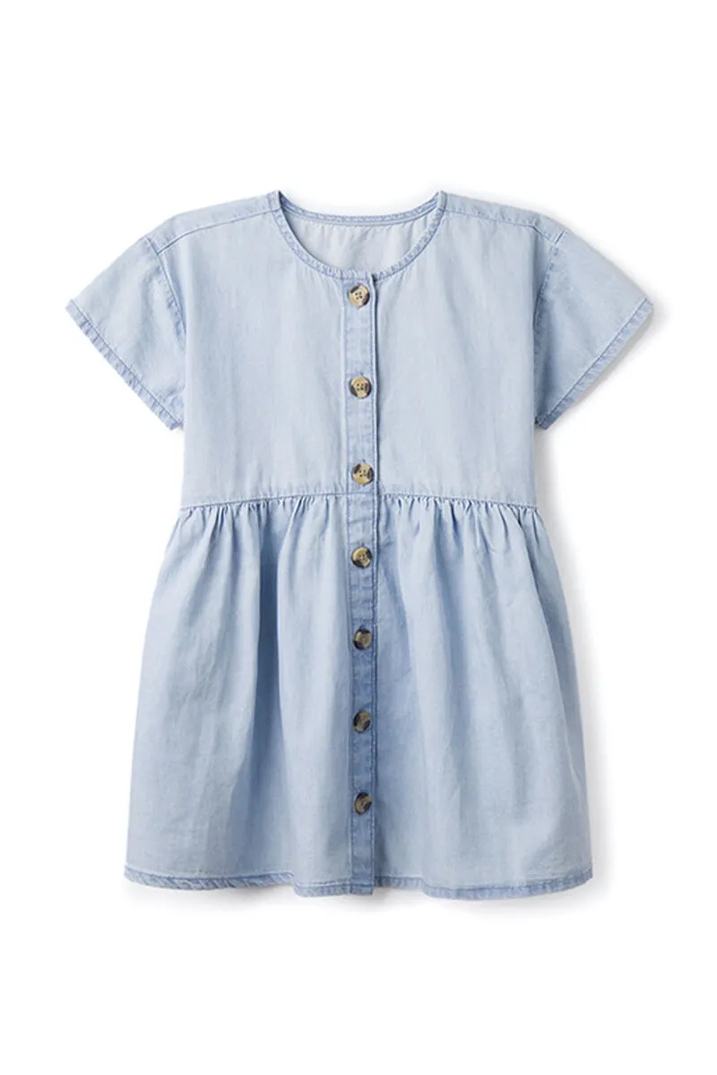 Vestido denim ligero niña