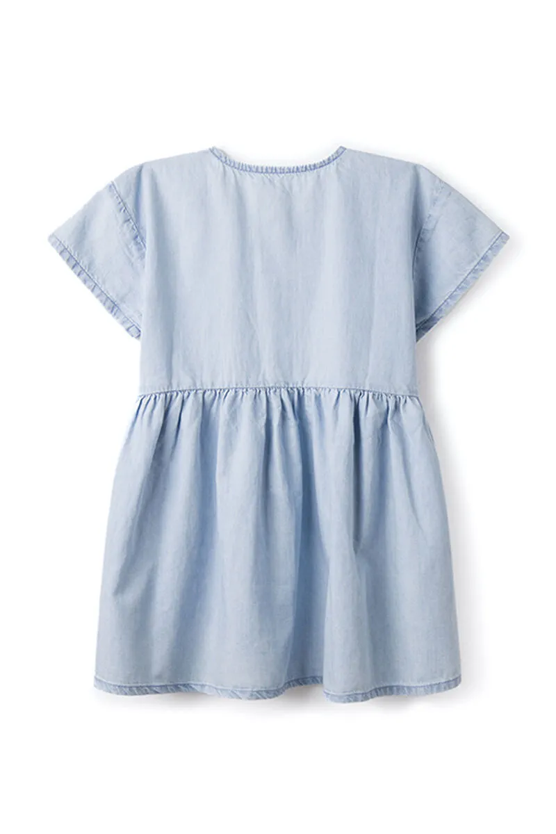 Vestido denim ligero niña