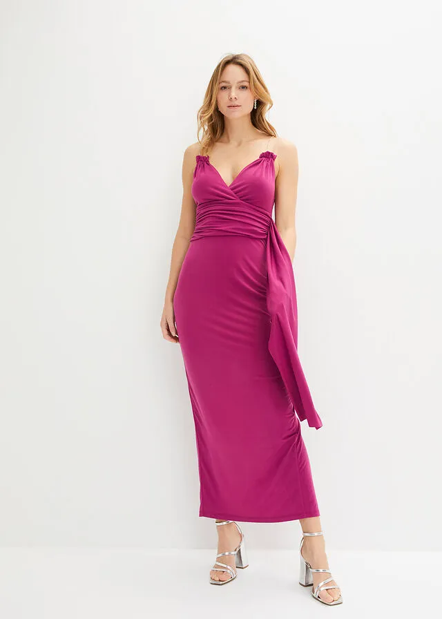 Vestido largo orquídea púrpura