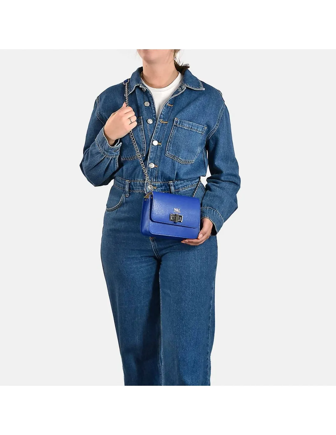 Victorio & Lucchino bolso bandolera pequeño para mujer en piel textura