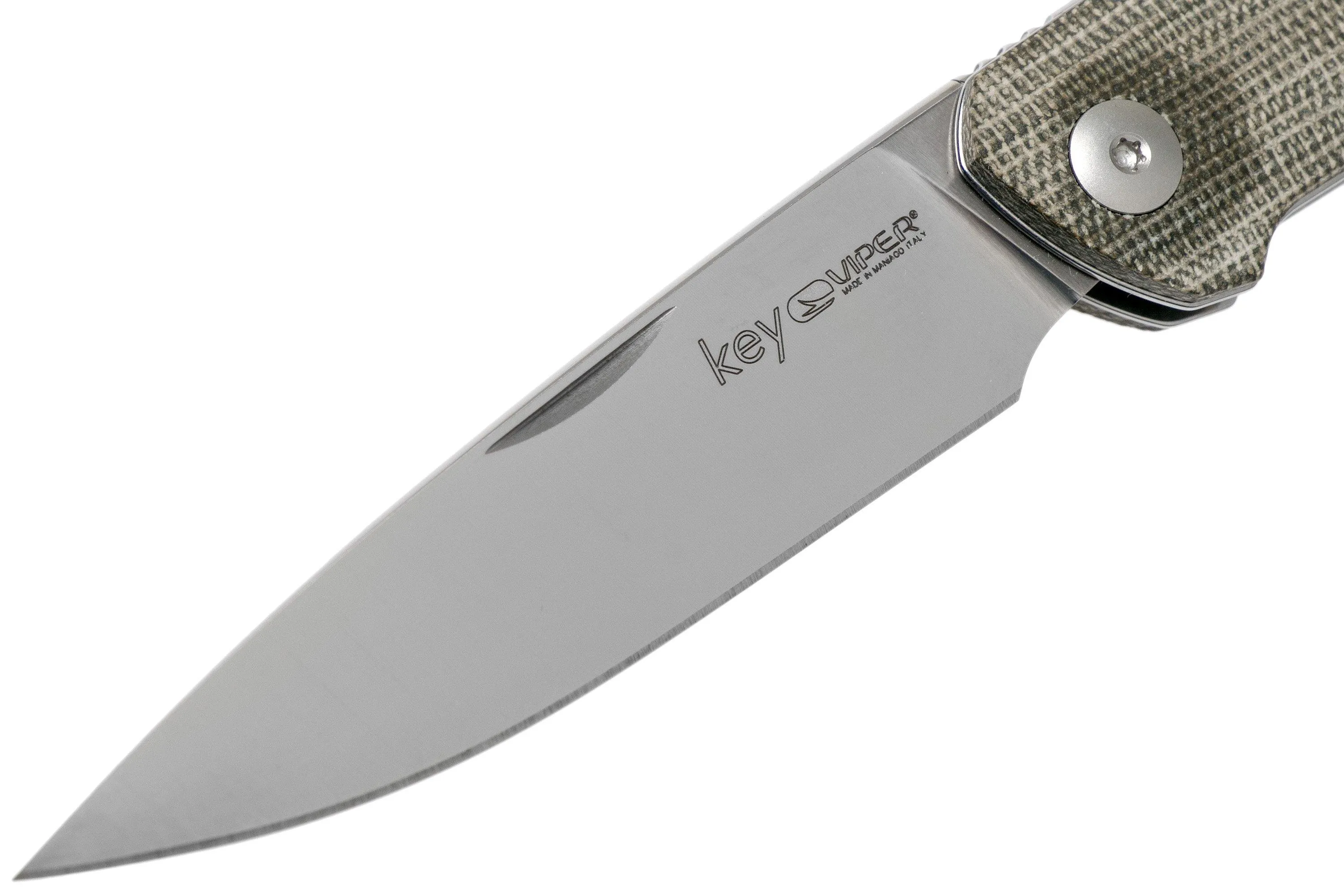 Viper Key V5976CV Green Canvas Micarta navaja, Jesper Voxnaes Design