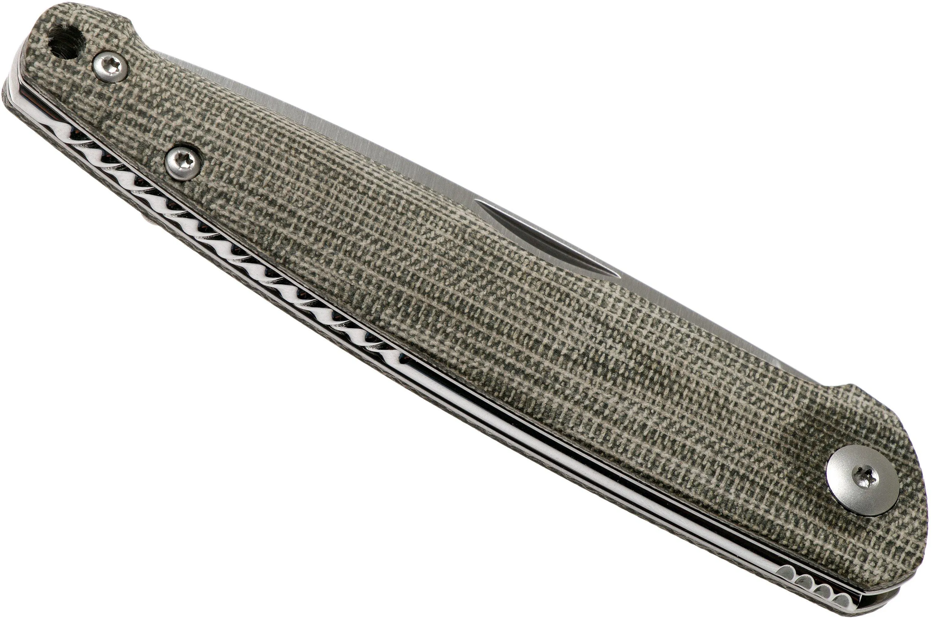 Viper Key V5976CV Green Canvas Micarta navaja, Jesper Voxnaes Design