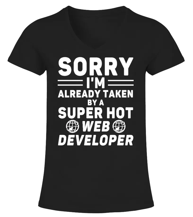 WEB DEVELOPER  LIMITED EDITION CAMISETA CUELLO PICO MUJER
