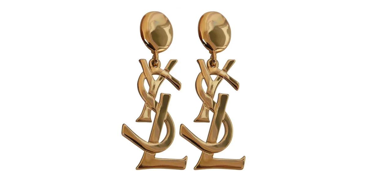 Yves Saint Laurent Aretes Dorado 
