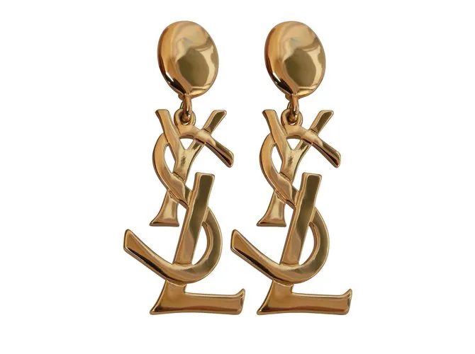 Yves Saint Laurent Aretes Dorado 