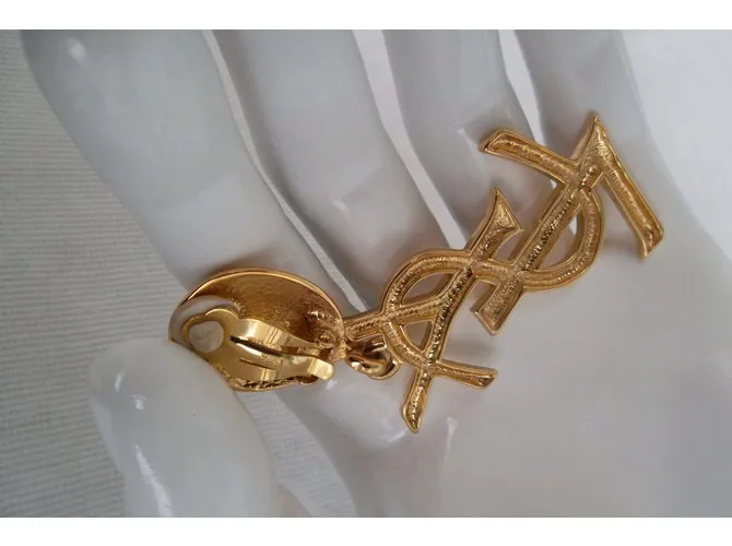 Yves Saint Laurent Aretes Dorado 
