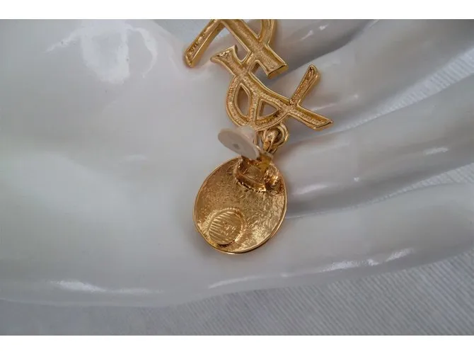 Yves Saint Laurent Aretes Dorado 