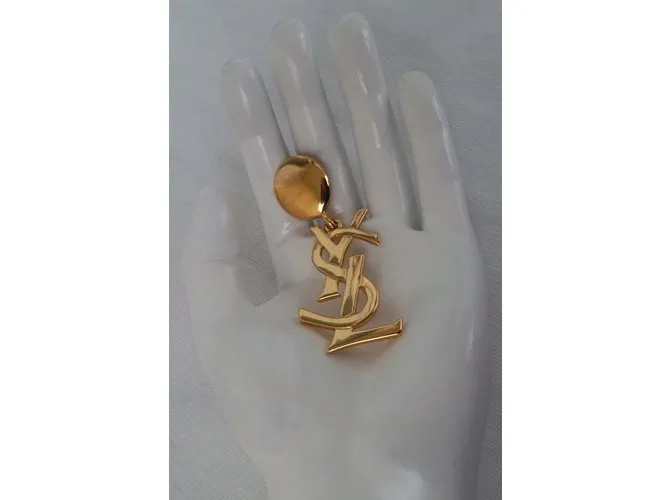 Yves Saint Laurent Aretes Dorado 