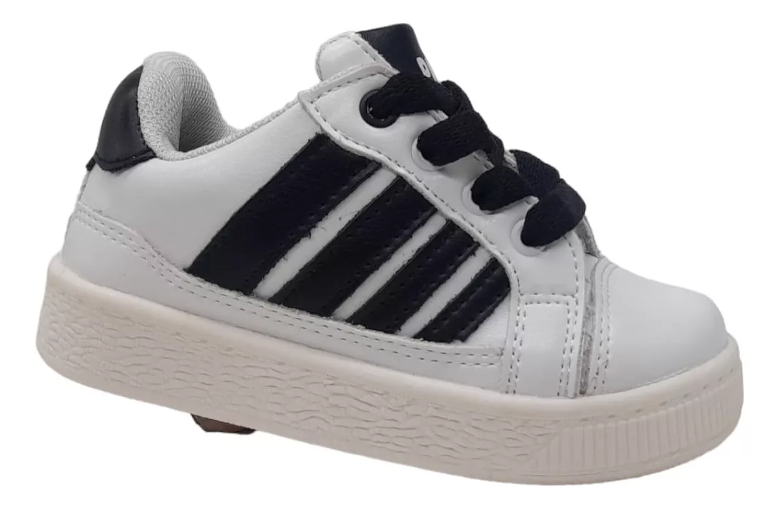 Zapatilla Niños Urbano  Eco Cuero Infantil  Plumitas 3029