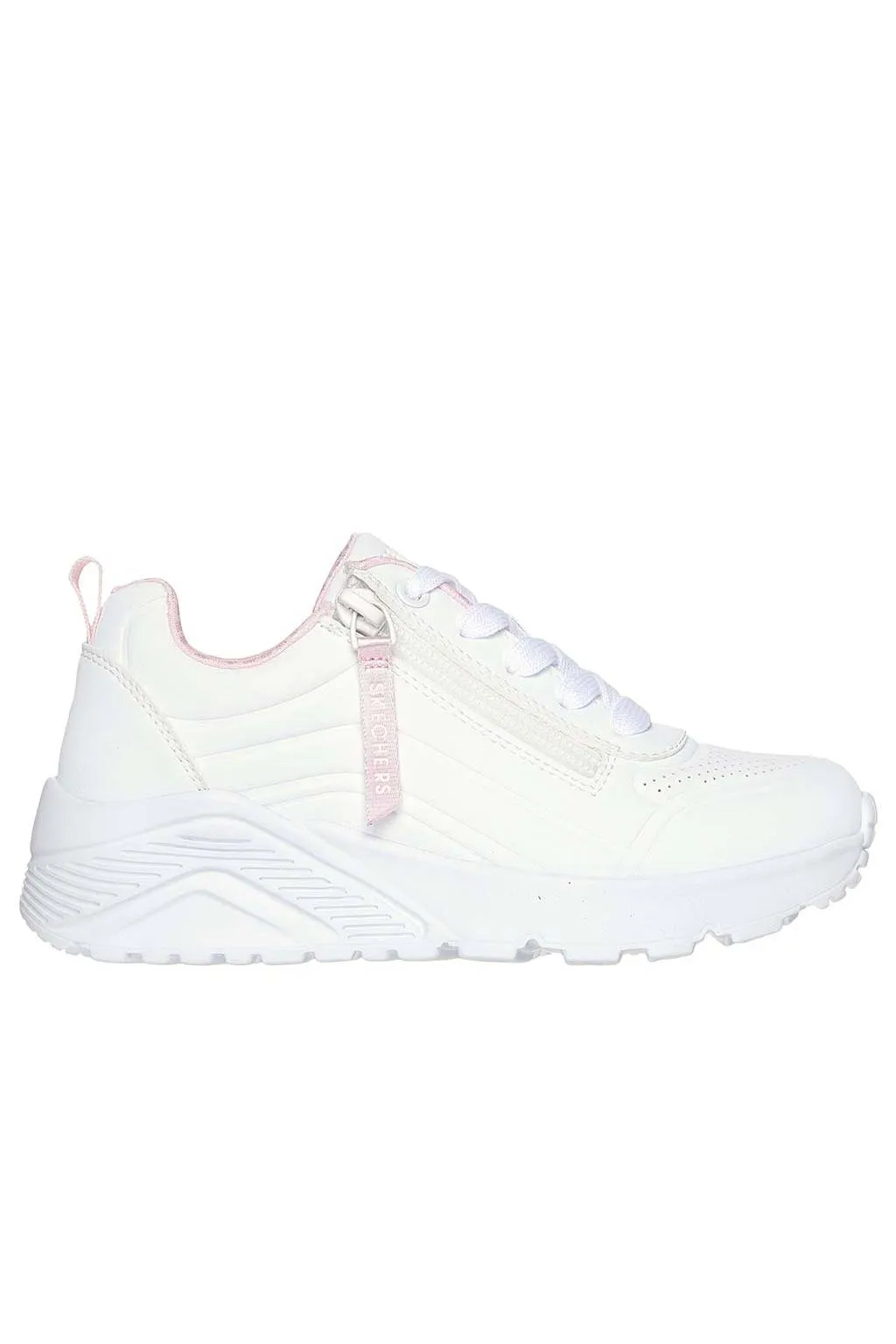 Zapatilla Skechers uno lite easy zip 310387l white