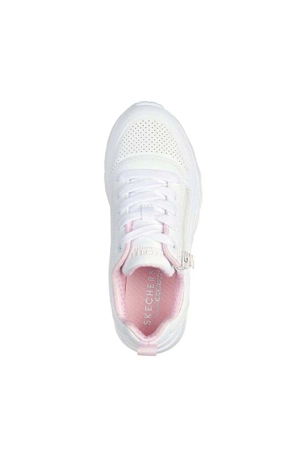 Zapatilla Skechers uno lite easy zip 310387l white