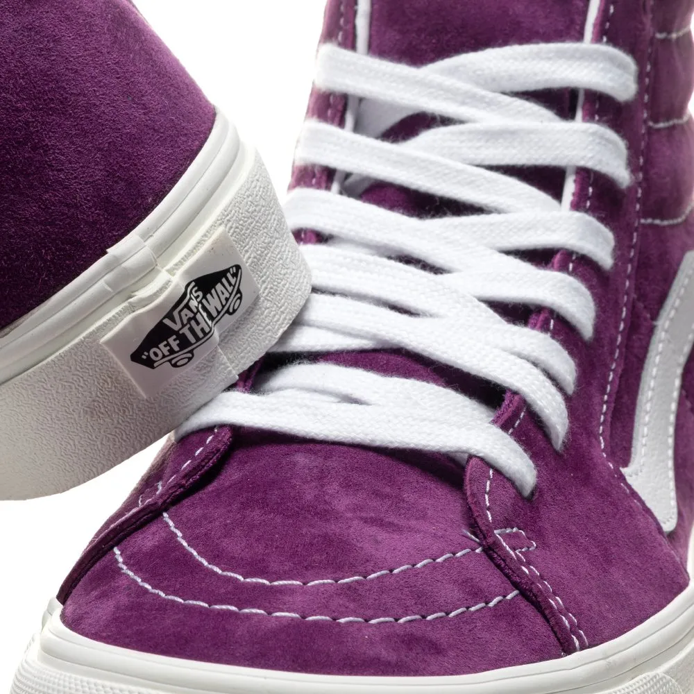 ZAPATILLAS ALTAS VANS SKATE ANTE CHICA SK8HI KELLY/SNAKE MODELO: VN0A4BV618Q1 ANTE MORADO