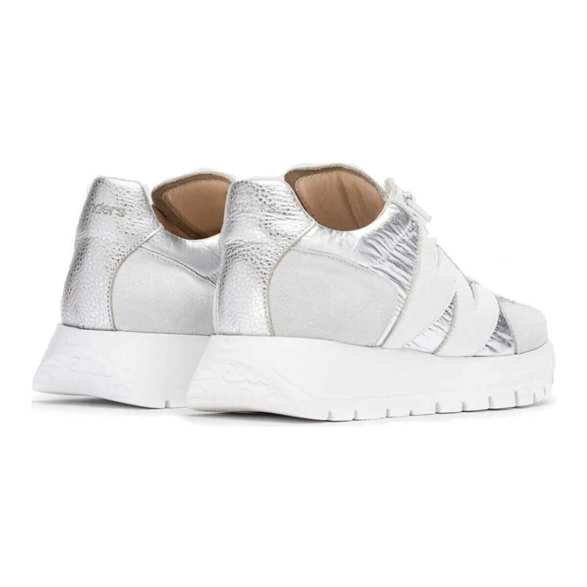 ZAPATILLAS COMBINADAS CON ELÁSTICOS  OLSO A2464 PLATA