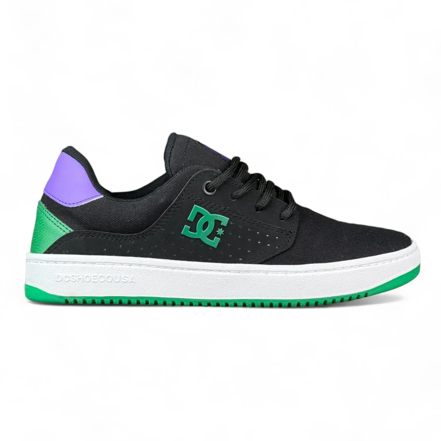 Zapatillas Dc Plaza Tc Tx Ss Negro Verde Violeta