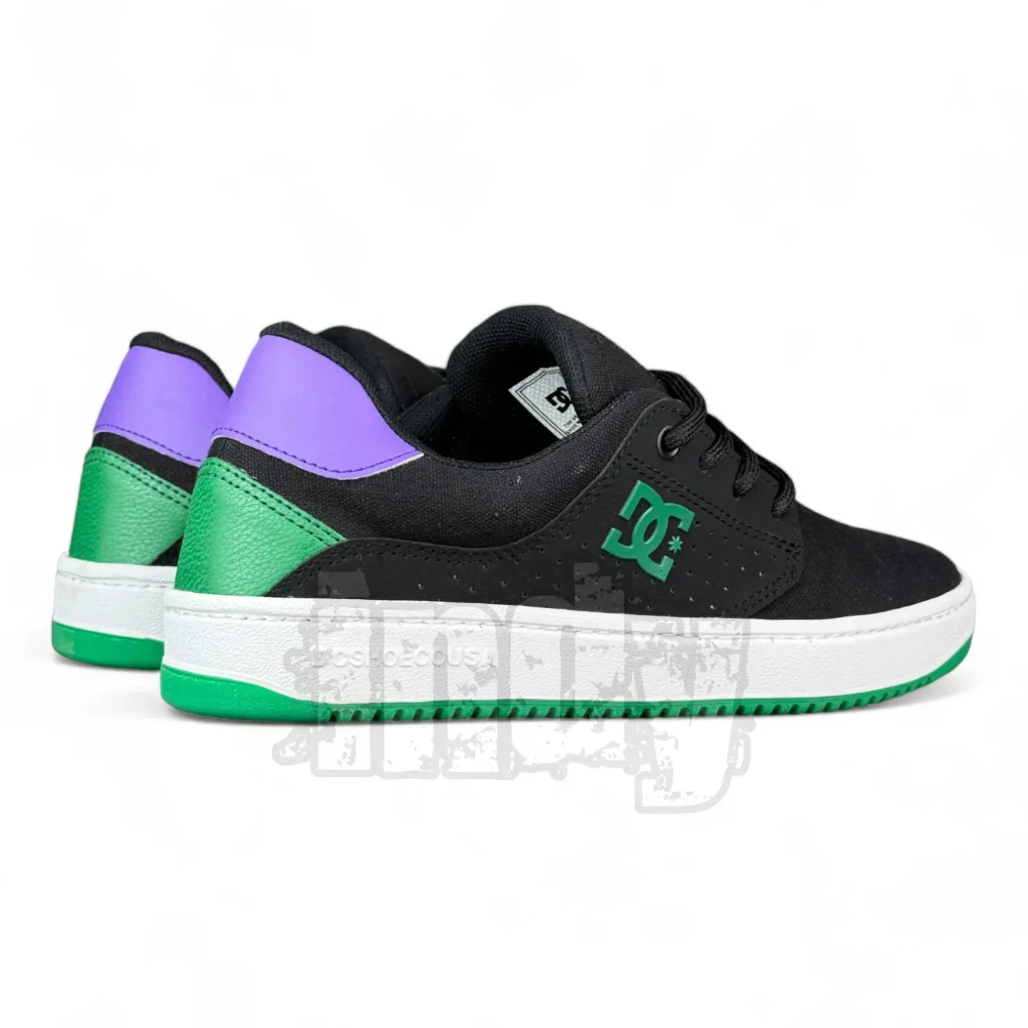 Zapatillas Dc Plaza Tc Tx Ss Negro Verde Violeta