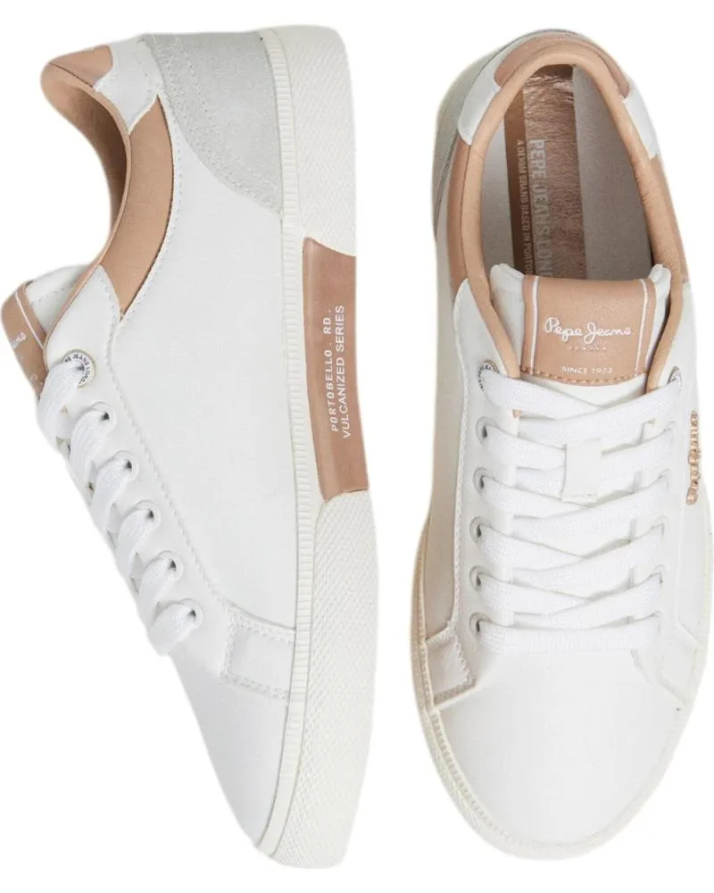 Zapatillas deporte PEPE JEANS  de Mujer DEPORTIVOS DE MUJER KENTON EN  BLANCO