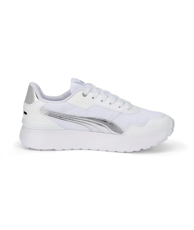 Zapatillas Puma R78 Voyage Distressed Blanco Mujer