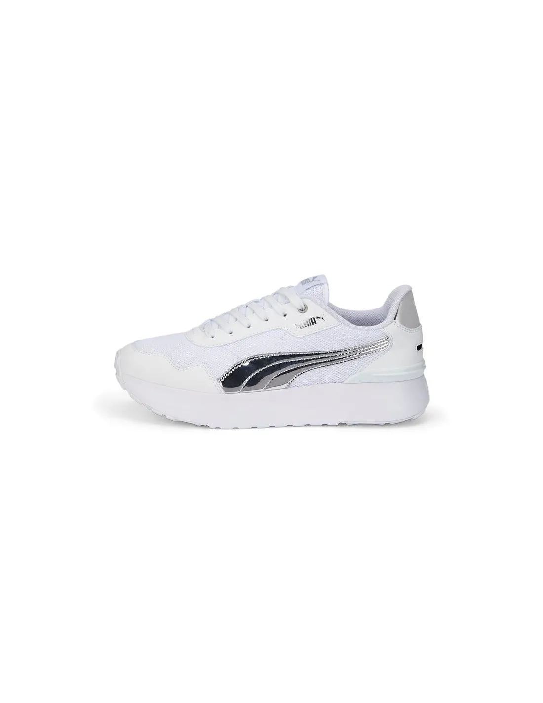 Zapatillas Puma R78 Voyage Distressed Blanco Mujer