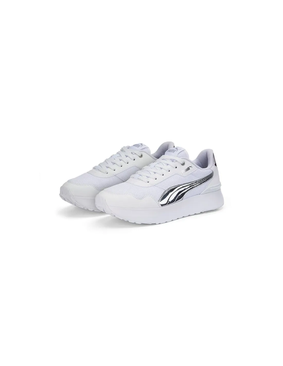 Zapatillas Puma R78 Voyage Distressed Blanco Mujer