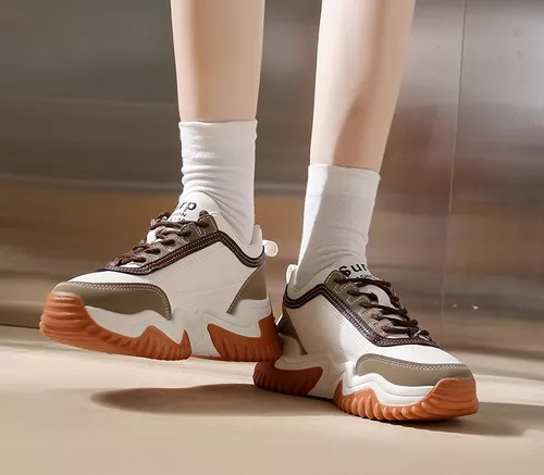 Zapatos Casuales Cómodos De Moda Con Plataforma Para Mujer